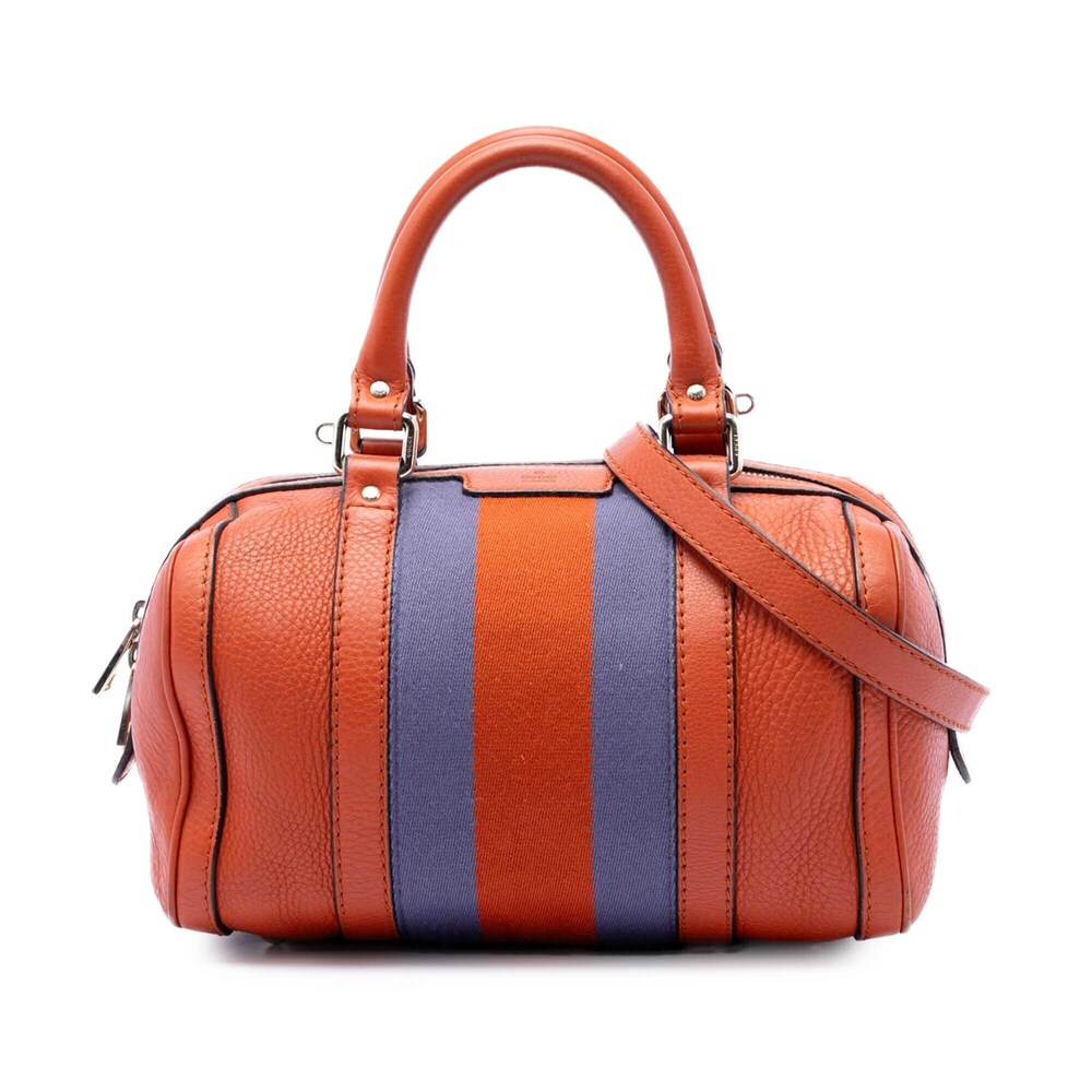 Pre-Loved Gucci Small Calfskin Web Joy Boston Bag
